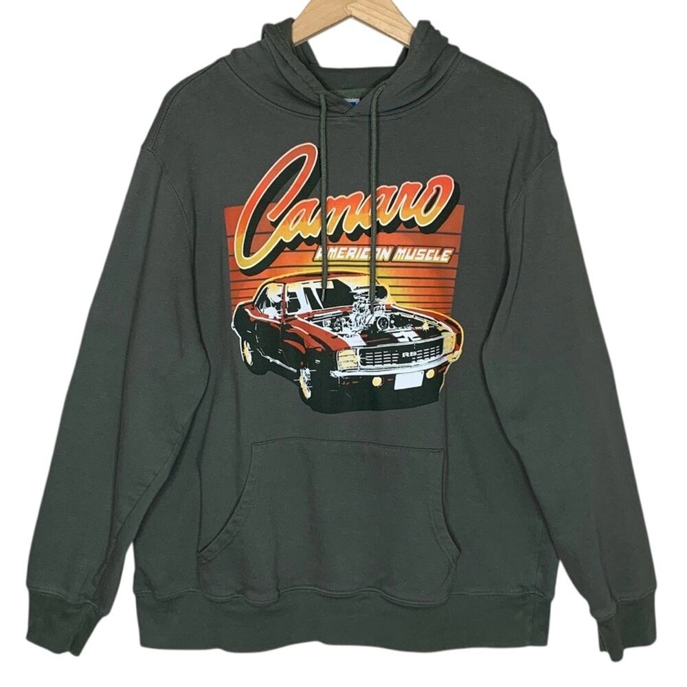 GM Camaro American Muscle Car Hoodie Sweatshirt XL General Motors Mad Engine